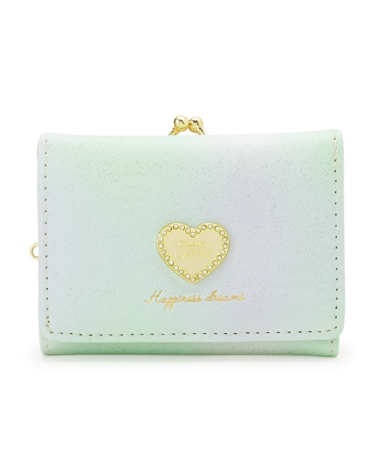 専用✧ピンク他ラテ✧新品✧フー140 ピンク ラテ PINK－latte ハートラメがま口コンパクトウォレット