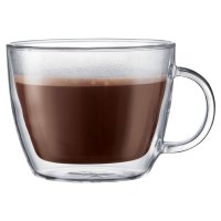 boduｍ/ボダム bodum マグカップ ダブルウォールマグ 2点セット 450ml 軽量 保温 保冷 BISTRO クリア 10608－10 【返品不可商品】/508425585