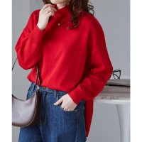 Ranan/ラナン RANAN ハイネックワイドリブ使いカラーニットチュニック/508425890