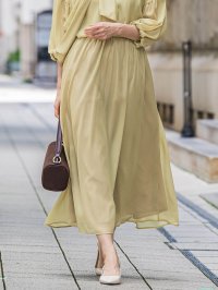 LAUTREAMONT/ロートレアモン LAUTREAMONT シアーブライト リバーシブルスカート≪手洗い可能≫/508425963