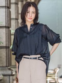 LAUTREAMONT/ロートレアモン LAUTREAMONT シアーブライト フロントタックブラウス≪手洗い可能≫/508425964