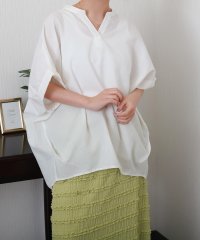 libelle more/リベル モア libelle more 【抗菌・UVカット・吸水速乾】「やわさらリネン」バンドカラーシャツ/508425974