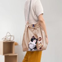 SneepDip/スニープディップ SneepDip 【7264】キャット刺繍エコバッグ/508426003