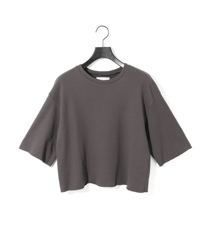 MIDIUMISOLID for Ladies スウェットショートプルオーバー