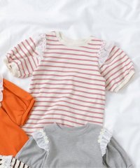 apres les cours/肩フリルフラワーモチーフTシャツ/508145104
