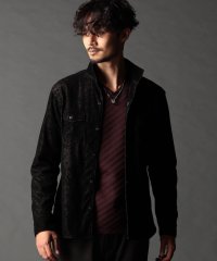 NICOLE CLUB FOR MEN/フロッキーペイズリープリントシャツ/508426748