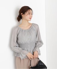 PROPORTION BODY DRESSING/フロント釦シャーリングブラウス/508426923