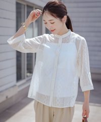 KUMIKYOKU（LARGE SIZE）/ラッセルレース ブラウス/508427730