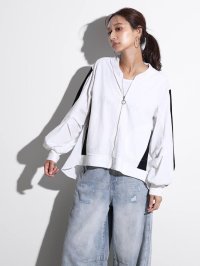 SCOTCLUB/スコットクラブ SCOTCLUB 異素材使いボリューム袖ブルゾン/508428555