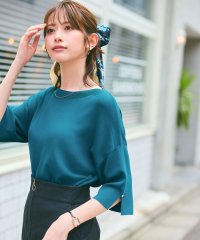 any SiS S/【接触冷感・UVカット・洗える】ビューティクールボートネック プルオーバー/508148565
