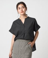 green label relaxing/ドビー スキッパー ポケット ショートスリーブ ブラウス 2/508384234