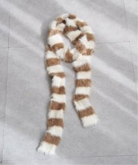 VENCE　EXCHANGE/ボーダーシャギーニットスリムマフラー/508389361