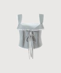 LA POMME petit/ラポミ プチ LA POMME petit French Lace Up Cami Top/508430045