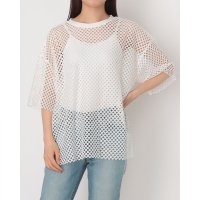 STYLEBLOCK/スタイルブロック STYLEBLOCK メッシュオーバーサイズTシャツ/508430099