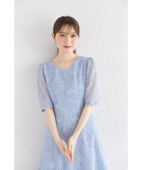 tocco closet/トッコクローゼット tocco closet くるみ飾り釦付きフラワーレースワンピース/508430131