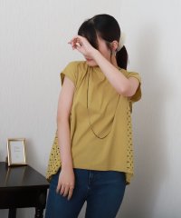 libelle more/リベル モア libelle more サイド刺繍レース切替カットソー/508430139