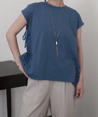 libelle more/リベル モア libelle more サイド刺繍レース切替カットソー/508430139