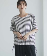 MAC HOUSE/マックハウス Mac－House 裾ドロストボーダーカットソー/508430181