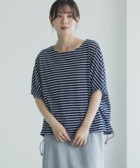 MAC HOUSE/マックハウス Mac－House 裾ドロストボーダーカットソー/508430181