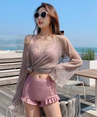 ALWAYS/アイモハ aimoha BORA AURA 3点セットフリルシアー体型カバー水着ビキニ 【返品不可商品】/508430188