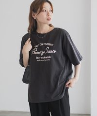 MAC HOUSE/マックハウス Mac－House メッセージ刺繍Tシャツ/508430209