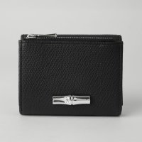 Longchamp/ロンシャン LONGCHAMP 3つ折り財布 ル ロゾ コンパクト ウォレット 30049 HFP 001 BLACK/508430250
