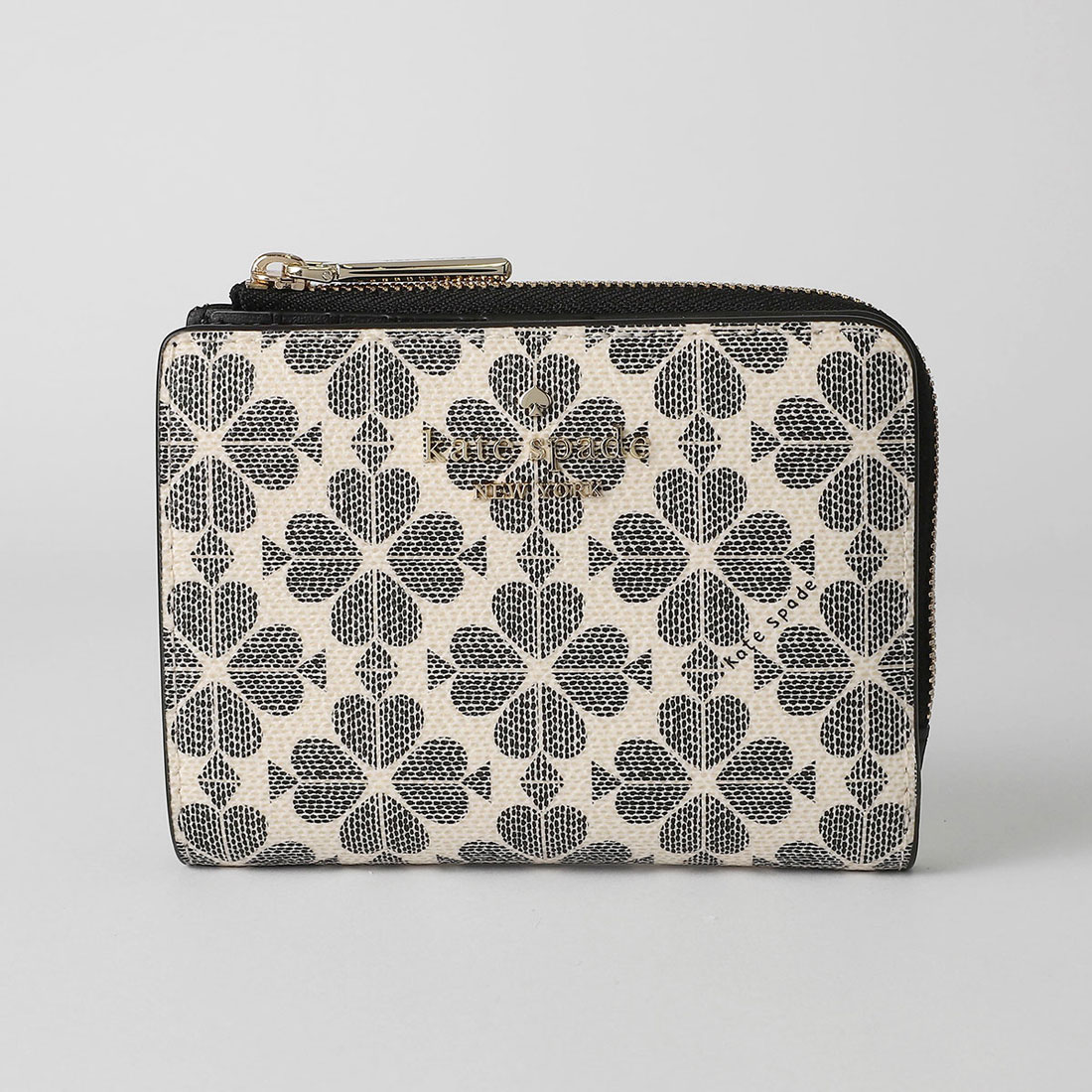 コンパクトウォレット フラワー&リーフ　スタッズ kate spade new york｜スペード フラワー フェスティバル