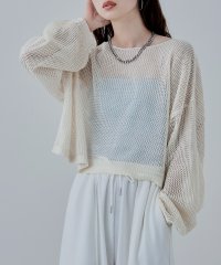 etoll./エトル etoll. クロップドクロシェニットプルオーバー/508430464