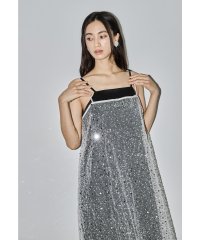 niana/ニアナ niana 2wayキラキラスパンコールドレス ラップスカート レース レイヤード パーティードレス オケージョンドレス 結婚式 二次会 同窓会 成人式/508430473