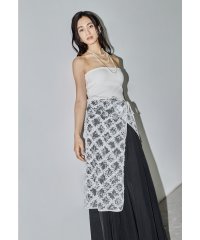 niana/ニアナ niana 2wayキラキラスパンコールドレス ラップスカート レース レイヤード パーティードレス オケージョンドレス 結婚式 二次会 同窓会 成人式/508430473