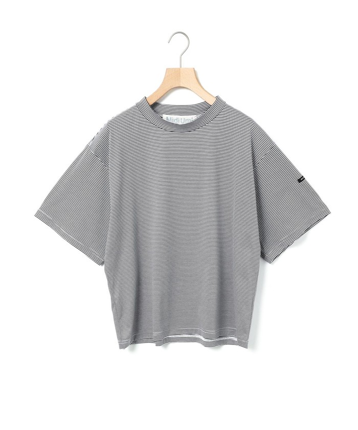 MidiUmi モックネックボーダーワイドTシャツ(508431208