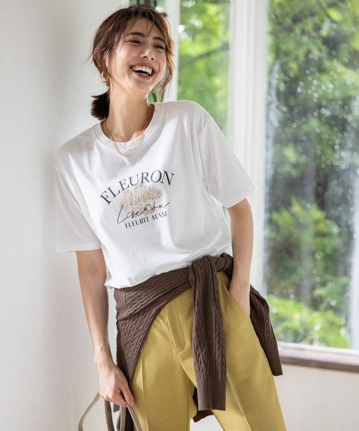 洗える】ロゴ刺繍 Tシャツ(508431220) | エニスィス（小さい