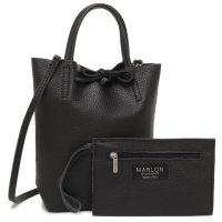 MARLON FIRENZE/マーロンフィレンツェ MARLON FIRENZE ハンドバッグ ショルダーバッグ ブラック レディース MARLON BS0190 D28/508431510