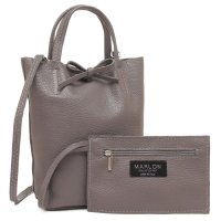 MARLON FIRENZE/マーロンフィレンツェ MARLON FIRENZE ハンドバッグ ショルダーバッグ グレー レディース MARLON BS0190 D77/508431512