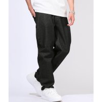 LUXSTYLE/ラグスタイル LUXSTYLE デニムワイドテーパードパンツ/テーパードパンツ メンズ 大きいサイズ リラックスシルエット カジュアル ケミカル ワンウォッシュ/508431673
