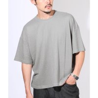 LUXSTYLE/ラグスタイル LUXSTYLE サマーワッフル半袖Tシャツ/無地 ワッフル 夏 サマー ゆったり オーバーサイズ 丸首 クルーネック シンプル カジュアル/508431674