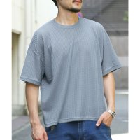 LUXSTYLE/ラグスタイル LUXSTYLE サマーワッフル半袖Tシャツ/無地 ワッフル 夏 サマー ゆったり オーバーサイズ 丸首 クルーネック シンプル カジュアル/508431674
