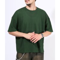 LUXSTYLE/ラグスタイル LUXSTYLE サマーワッフル半袖Tシャツ/無地 ワッフル 夏 サマー ゆったり オーバーサイズ 丸首 クルーネック シンプル カジュアル/508431674
