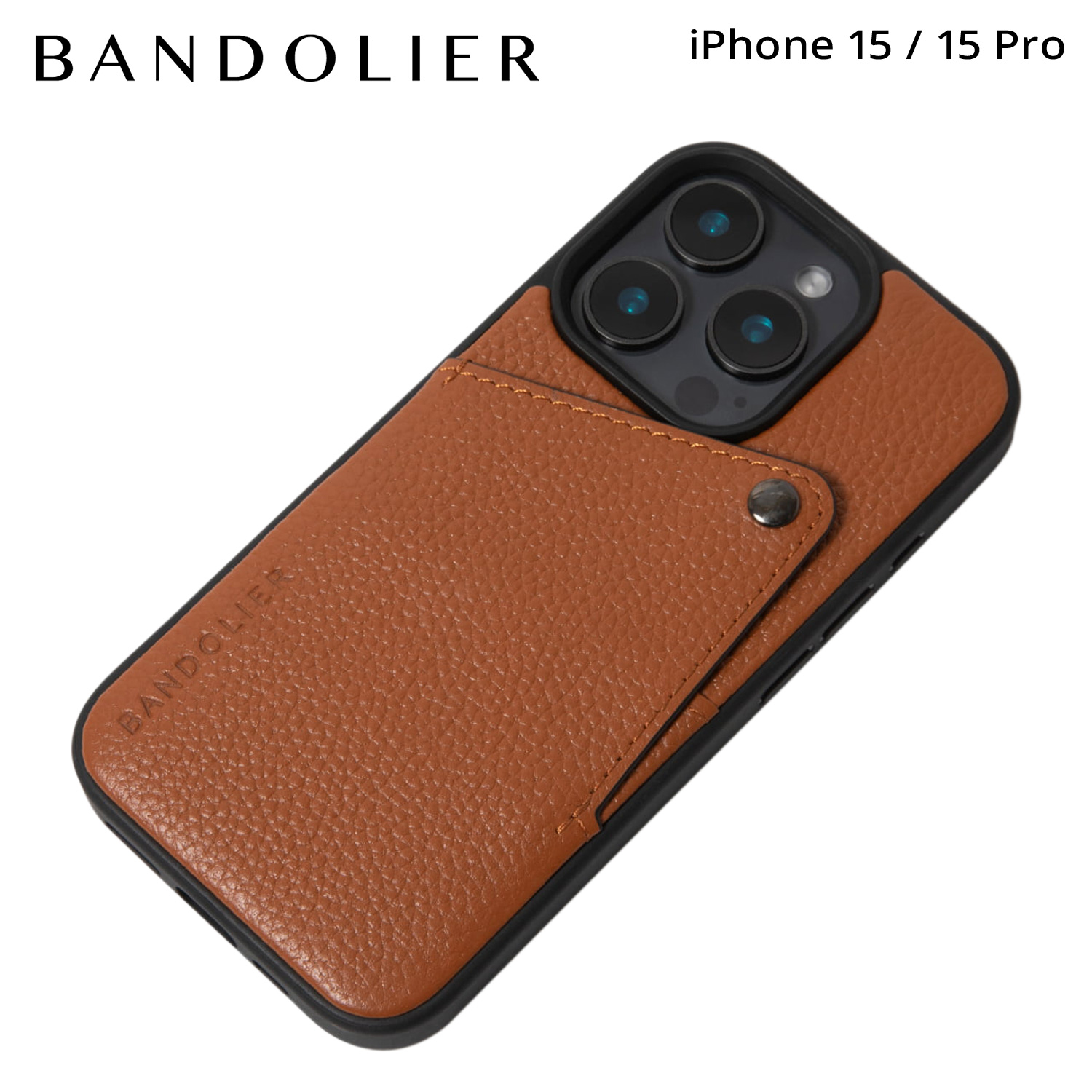 BANDOLIERバンドリヤーiPhone用ケース チェーンストラップ付　中古 BANDOLIER バンドリヤー スマホショルダー ストラップ