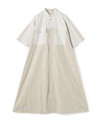 GALERIE VIE/コンパクトポプリン スタンドネックシャツワンピース/508431869