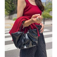 KOBE LETTUCE/コウベレタス KOBE LETTUCE ギャザーデザインフェイクレザーバッグ [B1638]/508431917