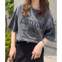 KOBE LETTUCE/コウベレタス KOBE LETTUCE ピグメント加工ロゴTシャツ【カレッジ刺繍】 [C7589]/508431921