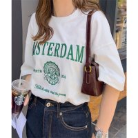 KOBE LETTUCE/コウベレタス KOBE LETTUCE ピグメント加工ロゴTシャツ【カレッジ刺繍】 [C7589]/508431921