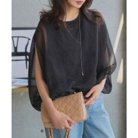 KOBE LETTUCE/コウベレタス KOBE LETTUCE オーガンジーケープ風ブラウス [C7594]/508431924