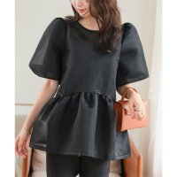 KOBE LETTUCE/コウベレタス KOBE LETTUCE シアーダンボールペプラムトップス [C7634]/508431929