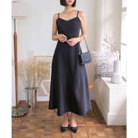 KOBE LETTUCE/コウベレタス KOBE LETTUCE デザインサテンシンプルキャミワンピース [E3529]/508431934