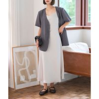 KOBE LETTUCE/コウベレタス KOBE LETTUCE デザインサテンシンプルキャミワンピース [E3529]/508431934