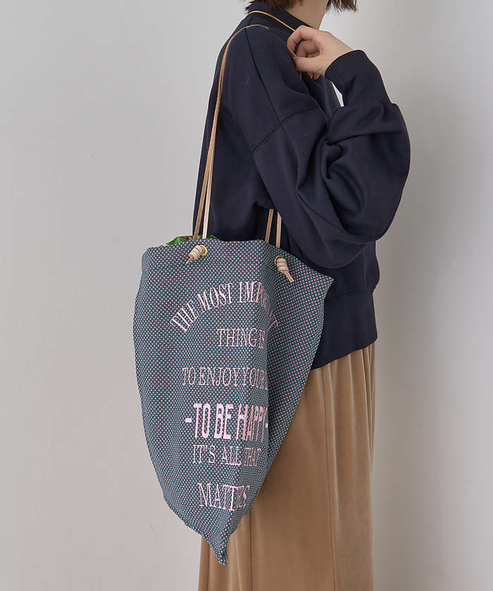 ラヴィ様ꔛ‬ෆジョリーフルール·͜·ᰔᩚ巾着トートバッグ‪☆ ラヴィ様ꔛෆジョリーフルール·͜·ᰔᩚ巾着トートバッグ‬