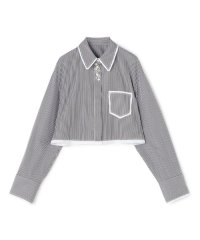 DES PRES/【WEB先行予約】コンパクトプレーンコットン クロップドシャツ/508432145