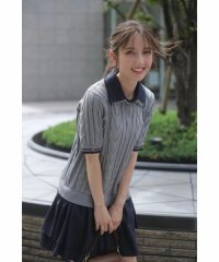 Apuweiser-riche/ケーブルスキッパーレイヤードミニワンピース/508432197